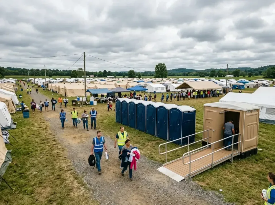 disaster-relief-camp-restrooms-010 — frequently asked questions, Dumpster & Portable Bathrooms Rental in Wesley Chapel, NC